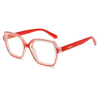 Basic Lady Simple Style Solid Color Ac Square Full Frame Glasses main image 1