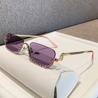 Basic Simple Style Solid Color Pc Square Half Frame Glasses sku image 3