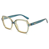 Basic Lady Simple Style Solid Color Ac Square Full Frame Glasses main image 3