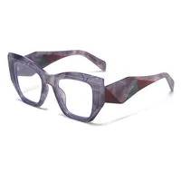 Lady Simple Style Solid Color Ac Square Full Frame Glasses sku image 7