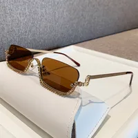 Basic Simple Style Solid Color Pc Square Half Frame Glasses sku image 7