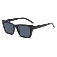 Basic Simple Style Solid Color Ac Cat Eye Full Frame Glasses sku image 1