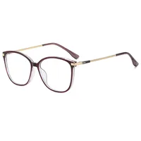 Basic Lady Solid Color Pc Square Full Frame Glasses main image 4