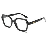 Basic Lady Simple Style Solid Color Ac Square Full Frame Glasses sku image 1