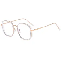 Basic Simple Style Solid Color Pc Square Full Frame Glasses main image 2