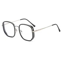 Basic Simple Style Solid Color Pc Square Full Frame Glasses main image 3