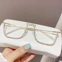 Simple Style Streetwear Solid Color Pc Square Full Frame Glasses main image 2