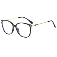 Basic Lady Solid Color Pc Square Full Frame Glasses sku image 1