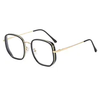 Basic Simple Style Solid Color Pc Square Full Frame Glasses sku image 1