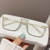 Simple Style Streetwear Solid Color Pc Square Full Frame Glasses sku image 1