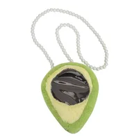 Kid'S Plush Fruit Cute Round Zipper Shoulder Bag sku image 1