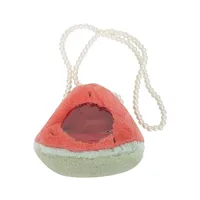 Kid'S Plush Fruit Cute Round Zipper Shoulder Bag sku image 2