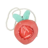Kid'S Plush Fruit Cute Round Zipper Shoulder Bag sku image 3