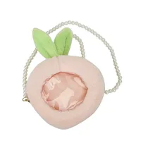 Kid'S Plush Fruit Cute Round Zipper Shoulder Bag sku image 5