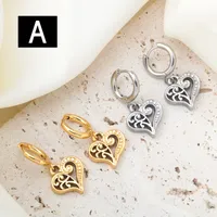 1 Pair Retro Classic Style Commute Geometric Titanium Steel Earrings main image 3