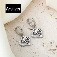 1 Pair Retro Classic Style Commute Geometric Titanium Steel Earrings sku image 2