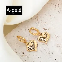 1 Pair Retro Classic Style Commute Geometric Titanium Steel Earrings sku image 1