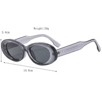 Vacation Commute Oval Resin Glass Oval Frame Full Frame Glasses main image 8