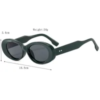 Vacation Commute Oval Resin Glass Oval Frame Full Frame Glasses main image 5
