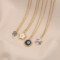 Casual Modern Style Cool Style Devil's Eye 304 Stainless Steel Copper 18K Gold Plated Valentine'S Day New Year Birthday Women's Pendant Necklace main image 2