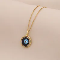 Casual Modern Style Cool Style Devil's Eye 304 Stainless Steel Copper 18K Gold Plated Valentine'S Day New Year Birthday Women's Pendant Necklace main image 6