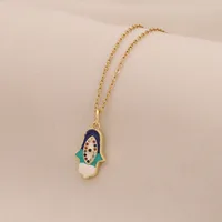 Casual Modern Style Cool Style Devil's Eye 304 Stainless Steel Copper 18K Gold Plated Valentine'S Day New Year Birthday Women's Pendant Necklace main image 5