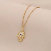 Casual Modern Style Cool Style Devil's Eye 304 Stainless Steel Copper 18K Gold Plated Valentine'S Day New Year Birthday Women's Pendant Necklace main image 8