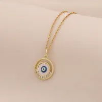 Casual Modern Style Cool Style Devil's Eye 304 Stainless Steel Copper 18K Gold Plated Valentine'S Day New Year Birthday Women's Pendant Necklace main image 7