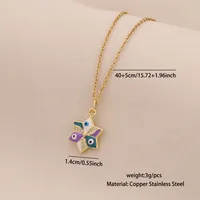 Casual Modern Style Cool Style Devil's Eye 304 Stainless Steel Copper 18K Gold Plated Valentine'S Day New Year Birthday Women's Pendant Necklace sku image 1
