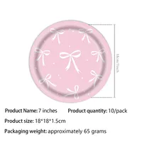 Cute Modern Style Letter Bow Knot Plastic Paper Artificial Decorations main image 2