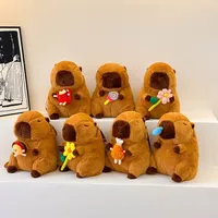 Women's Girl'S Plush Capybara Cute Oval Zipper Functional Backpack main image 1