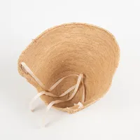 Unisex Classic Style Solid Color Ear Warap Straw Hat main image 5