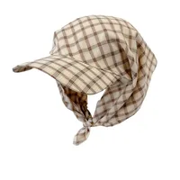 Women's IG Style Modern Style Plaid Curved Eaves Baseball Cap main image 4
