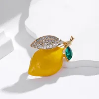 Simple Style Classic Style Lemon Zinc Alloy Plating Unisex Brooches main image 3
