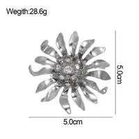 Retro Classic Style Flower Zinc Alloy Plating Unisex Brooches main image 2