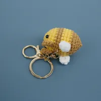 1 Piece Cute Bee Yarn Knitting Bag Pendant Keychain main image 1