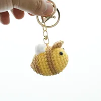 1 Piece Cute Bee Yarn Knitting Bag Pendant Keychain main image 2