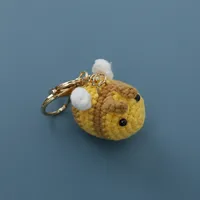 1 Piece Cute Bee Yarn Knitting Bag Pendant Keychain main image 4
