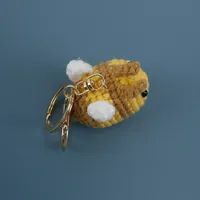 1 Piece Cute Bee Yarn Knitting Bag Pendant Keychain main image 5