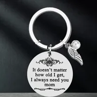 Simple Style Slogan 201 Stainless Steel Mother'S Day Unisex Keychain main image 1