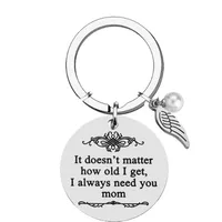 Simple Style Slogan 201 Stainless Steel Mother'S Day Unisex Keychain main image 4