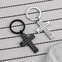 1 Piece Simple Style Cross Star 201 Stainless Steel Unisex Unisex Bag Pendant Keychain main image 3