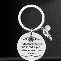 Simple Style Slogan 201 Stainless Steel Mother'S Day Unisex Keychain main image 3