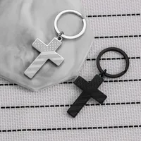 1 Piece Simple Style Cross Star 201 Stainless Steel Unisex Unisex Bag Pendant Keychain main image 5