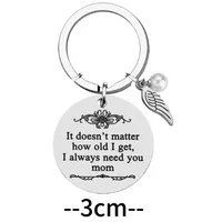 Simple Style Slogan 201 Stainless Steel Mother'S Day Unisex Keychain main image 5