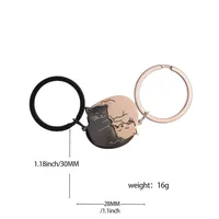 1 Pair Cute Cat 201 Stainless Steel Couple Bag Pendant Keychain main image 2