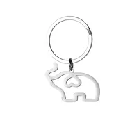 1 Piece Simple Style Elephant 201 Stainless Steel Unisex Unisex Bag Pendant Keychain sku image 1