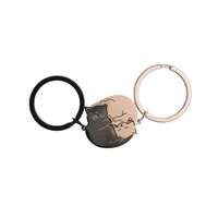 1 Pair Cute Cat 201 Stainless Steel Couple Bag Pendant Keychain main image 3