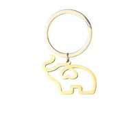 1 Piece Simple Style Elephant 201 Stainless Steel Unisex Unisex Bag Pendant Keychain sku image 2