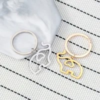 1 Piece Simple Style Elephant 201 Stainless Steel Unisex Unisex Bag Pendant Keychain main image 4